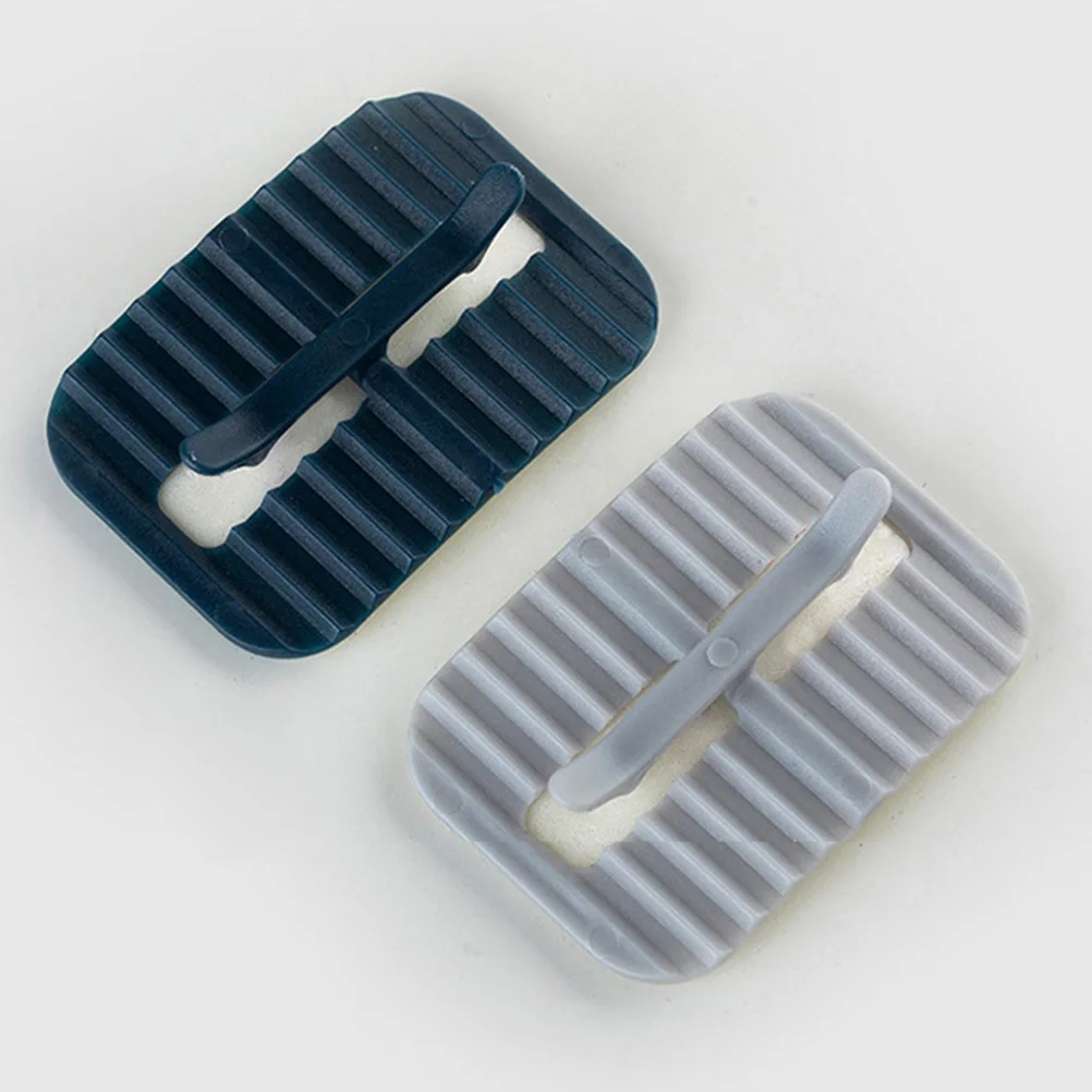 

8pcs Trash Can Clips Plastic Non Garbage Bag Fasteners Sturdy Home Accessories for Kitchen Waste Bin Gray