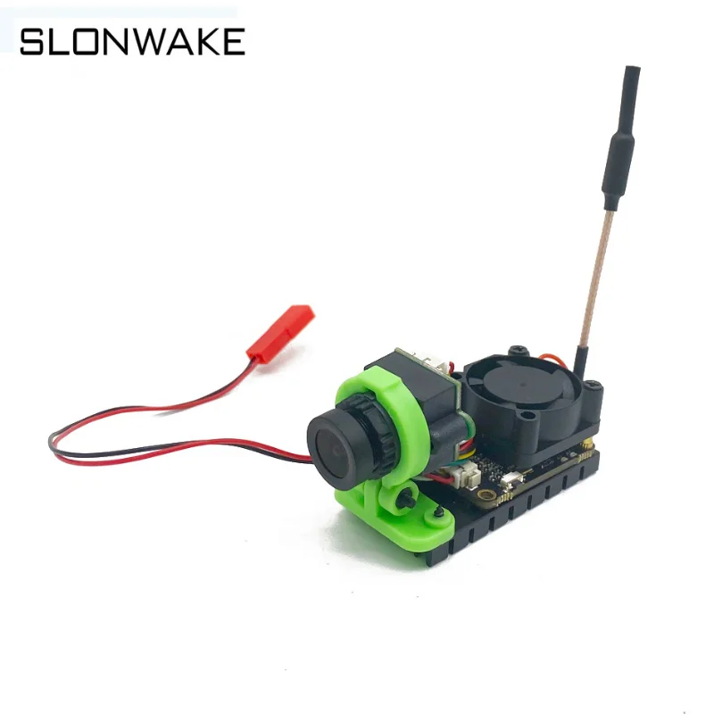 Monitor FPV de 5,8G, 48 canales, 4,3 pulgadas, pantalla de vídeo con batería integrada de 480x272 con transmisor ajustable de 5,8G y 1000mw + cámara CMOS 1000TVL