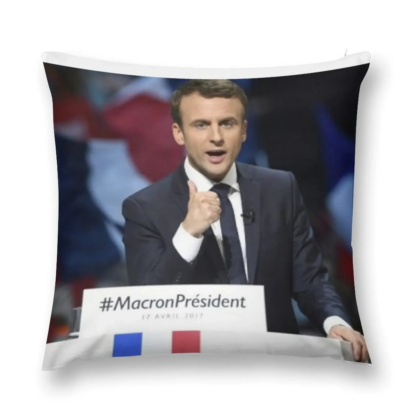 

Emmanuel Macron Throw Pillow Marble Cushion Cover Sofa Cushions pillow