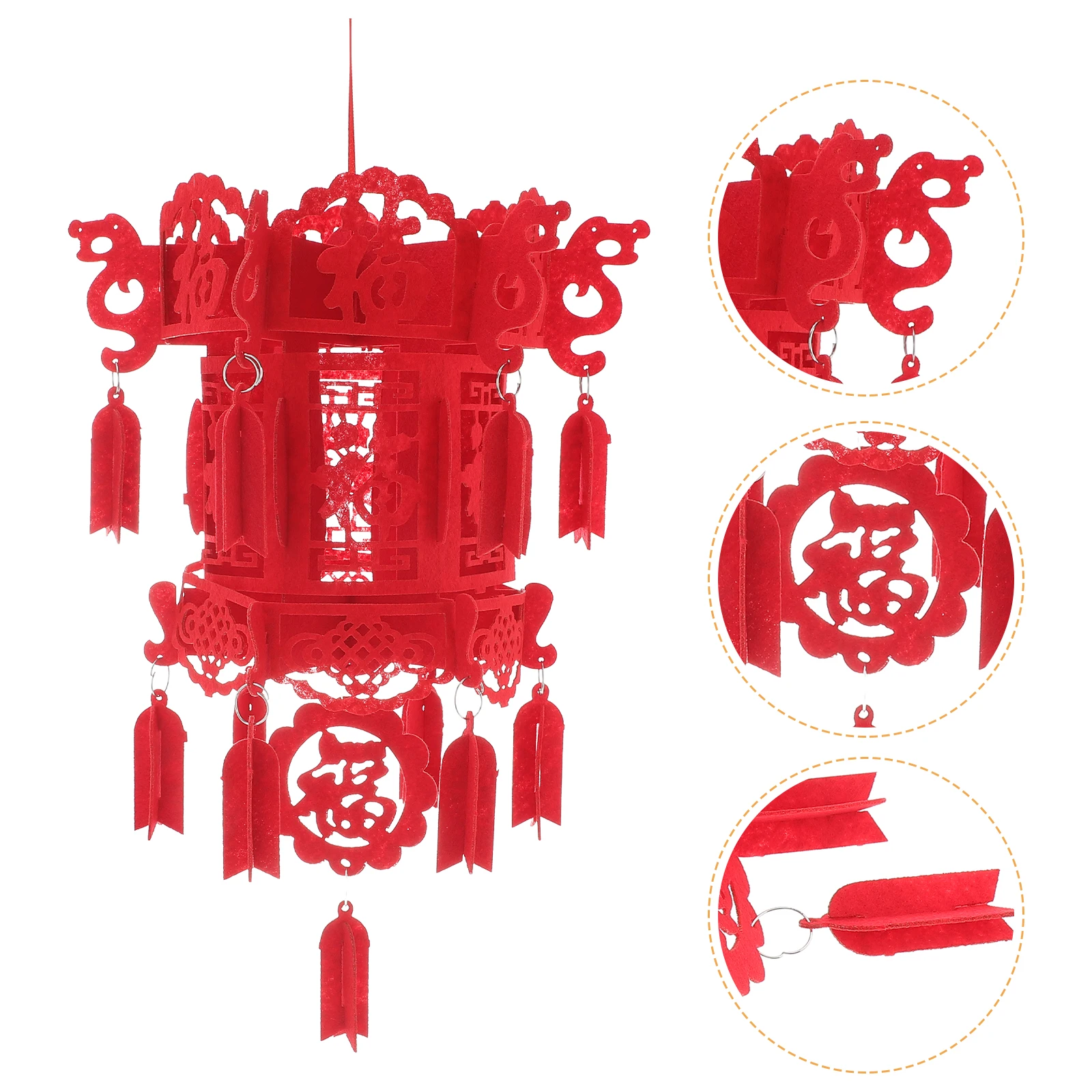 

Red Lanterns for Spring Festival Decorations Suitable Party Banquet Courtyard Lawn Table Indoor Outdoor Hanging Lantern