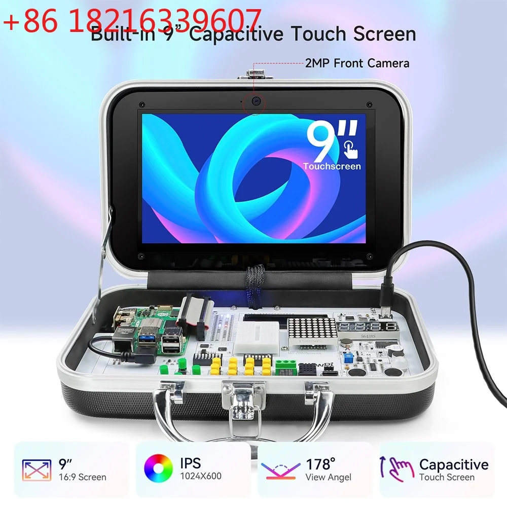 YAO Elecrow CrowPi Educational Learning Kit 9 '' HD Touch Screen LCD Display Compact 9 inch Compatible with