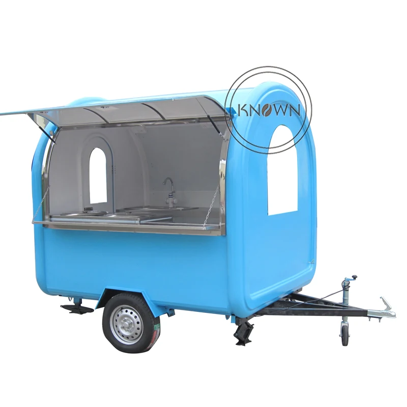 KN-220W mobile hotdog food cart food kiosk and snack truck trailer in china