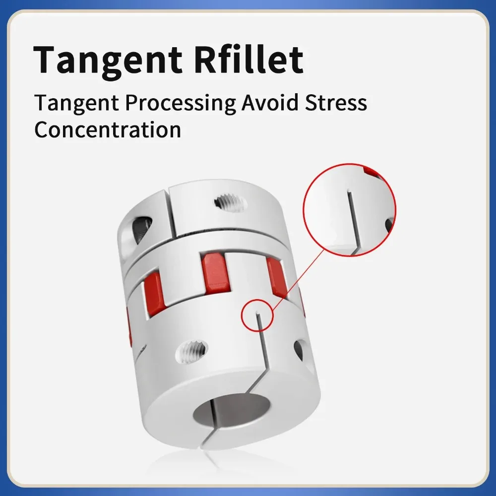 Jaw Shaft Coupler Aluminium Flexible Coupling Motor Clamp Zero Backlash Connector CNC 4/5/6/8/10/12/12.7/14/15/16/17/18/19mm