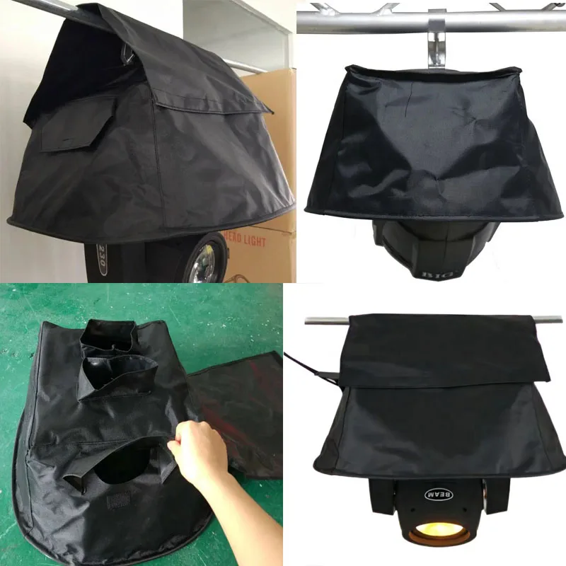 أغطية المطر LED الخارجية للمسرح، غطاء إضاءة مقاوم للماء، غطاء مطر خفيف باللون الأسود أو الشفاف