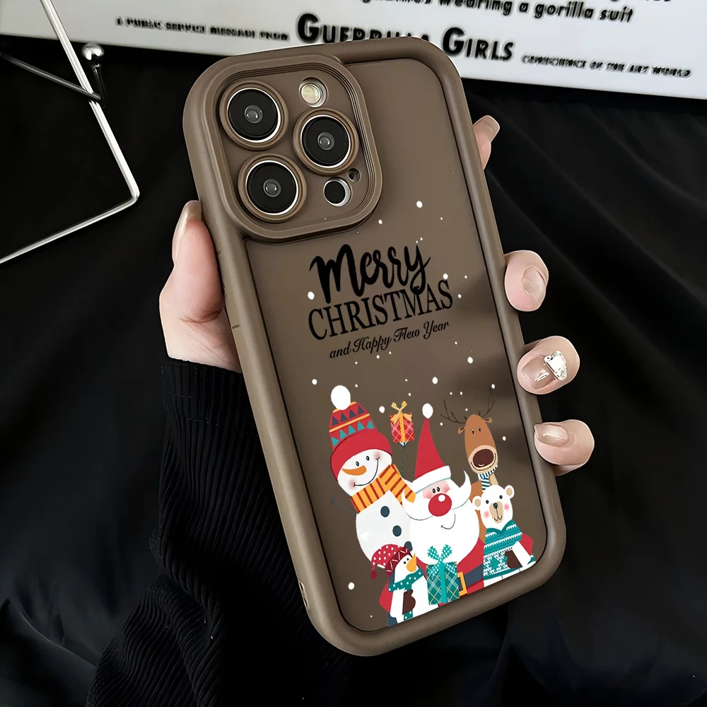 سانتا كلوز الأيائل ثلج عيد الميلاد قضية الهاتف ل Xiaomi Redmi ملاحظة 14 13 12s 12 11 10 9s 9 8 7 A5 برو زائد 4G 5 الغطاء الخلفي