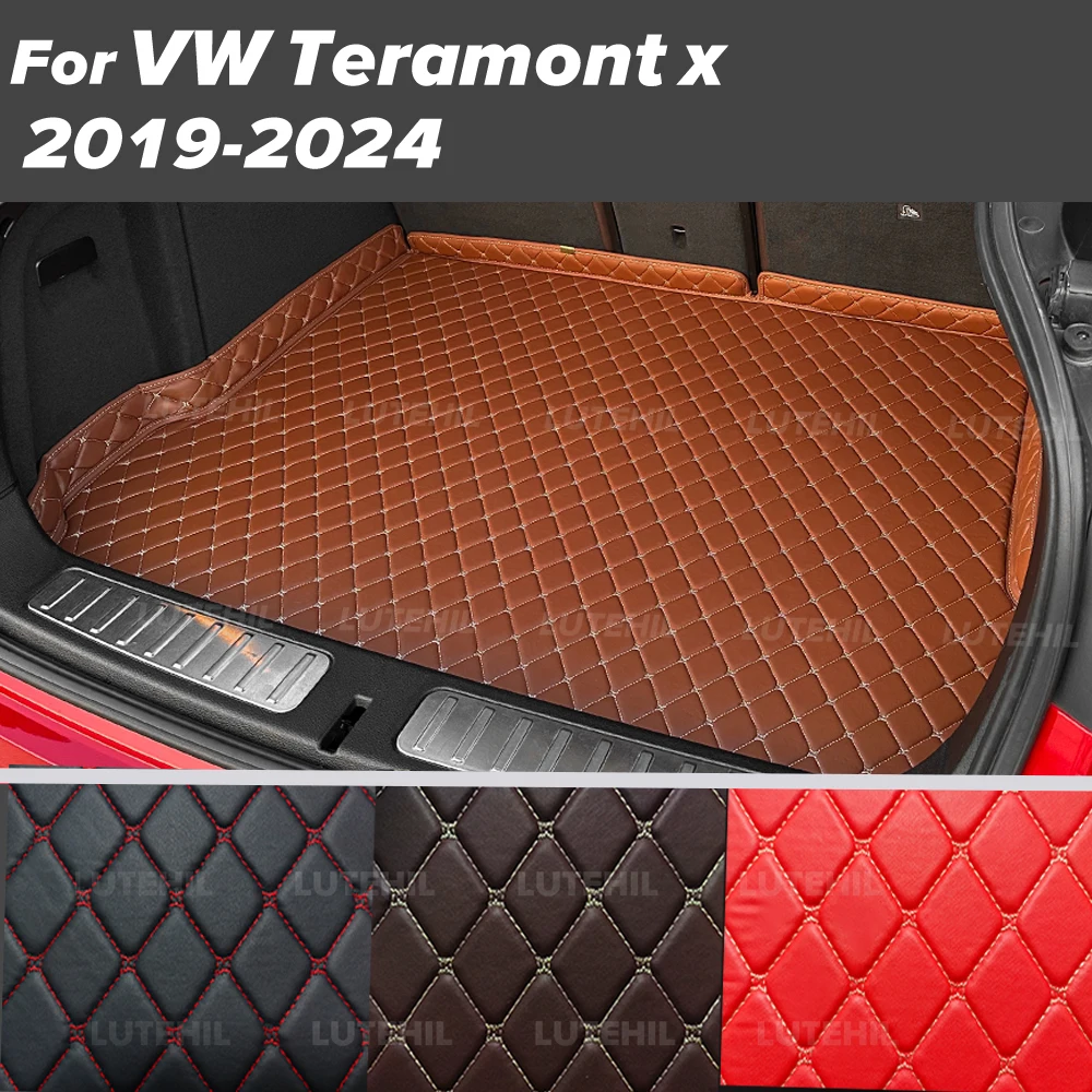 

Car Trunk Mat For Volkswagen VW Teramont x 2019-2024 23 22 21 20 Cargo Liner Carpets Auto Interior Accessories Waterproof