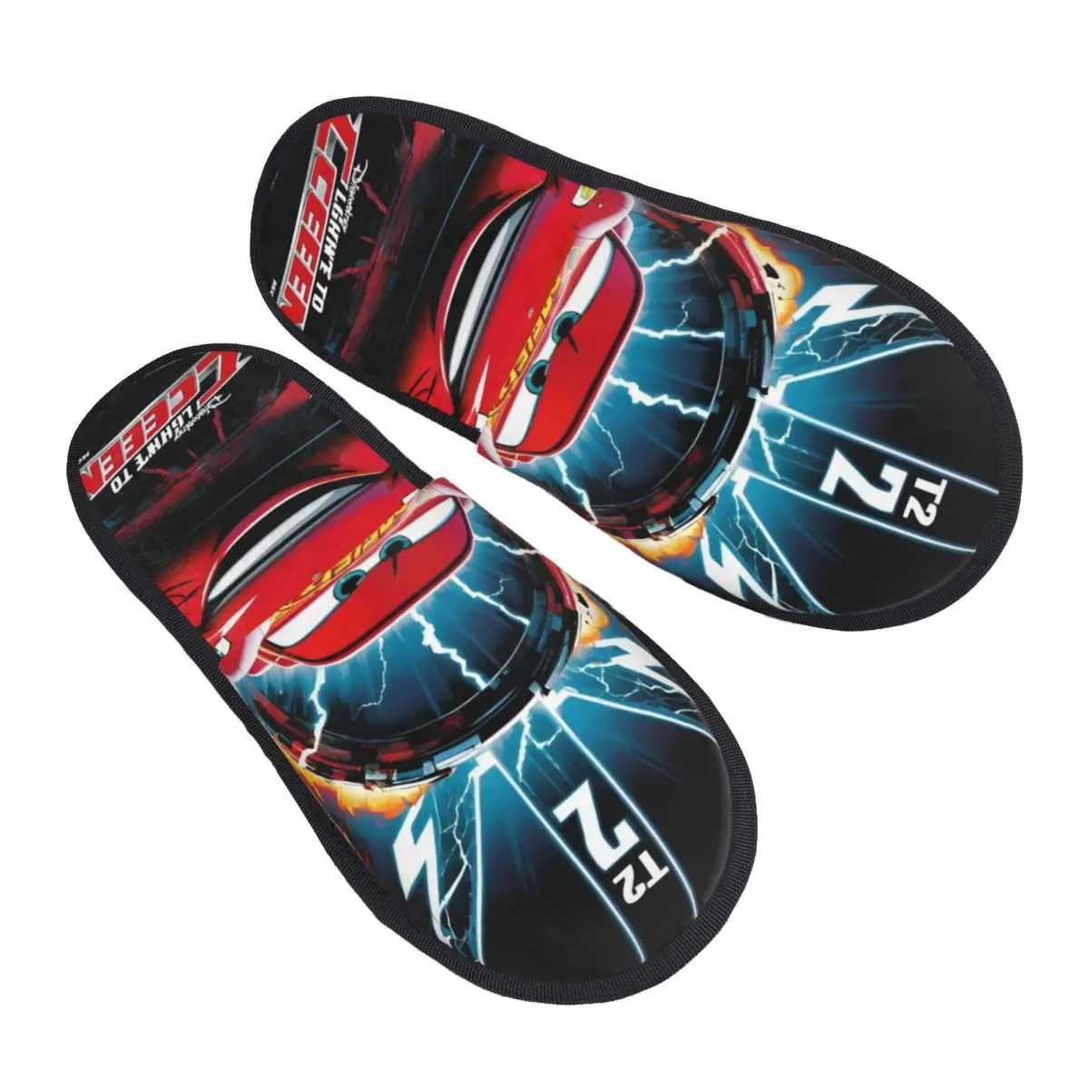 

Custom Lightning McQueen Anime Guest Slippers for Spa Women House Slipper