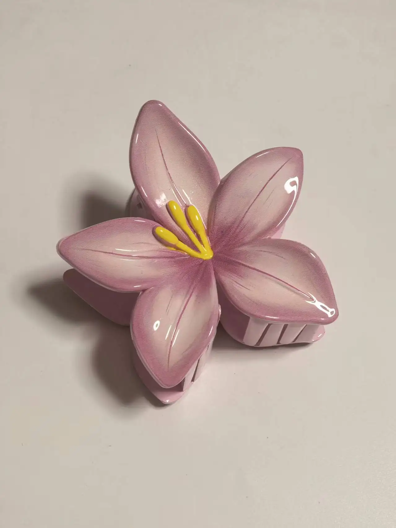 Spirng Beach Flower Haarklammer für Damen, 8 cm, Blumen, niedliche hawaiianische Blumen, Kunststoff, Preppy-Stil, Strand-Haarschmuck für Damen – Detail 11