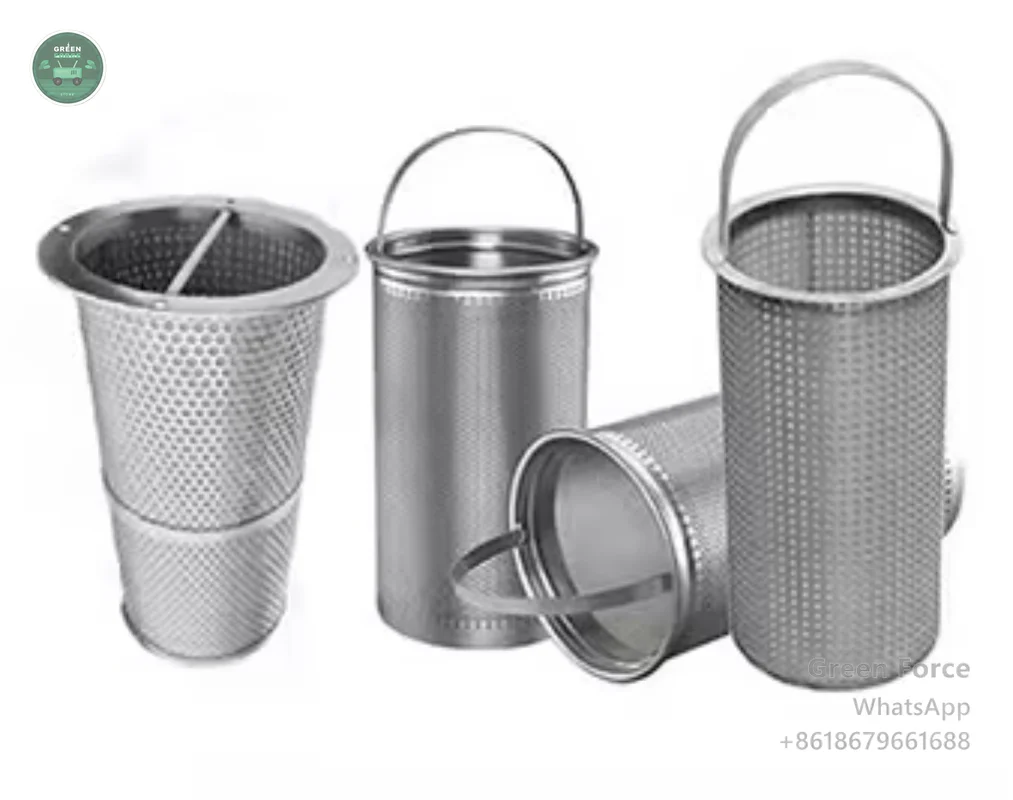 Perforated Stainless Steel Filter Cartridge AISI 304 - Heavy- Cylindrical Core for Chemical & Oil Applications