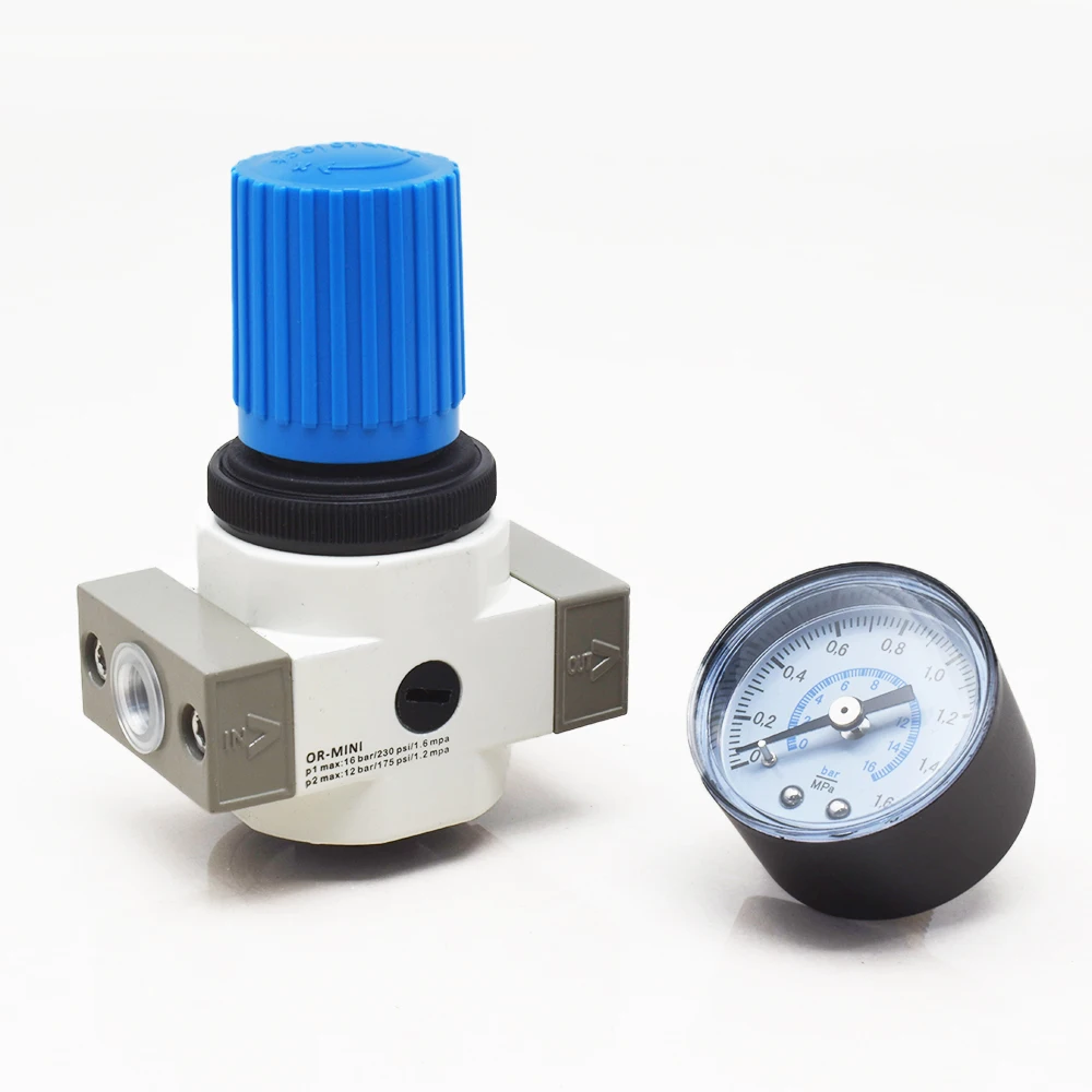 

High Pressure 16Bar Air Regulator Mini Pneumatic Air Pressure Regulator