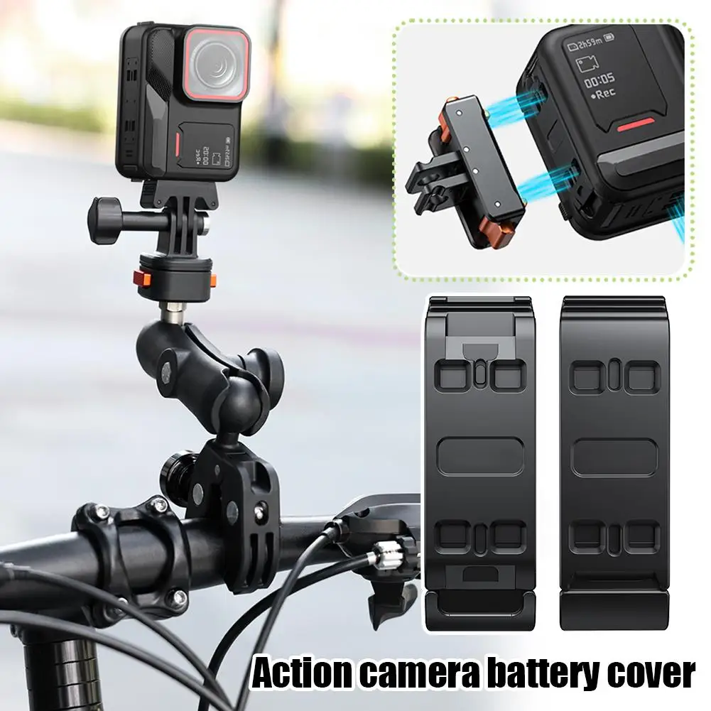 For Insta360 Ace Pro 2 Aluminum Alloy Battery Cover Drop-proof ACE/AC And Port Battery Release Quick Rust-proof Cover Suppo G4T2