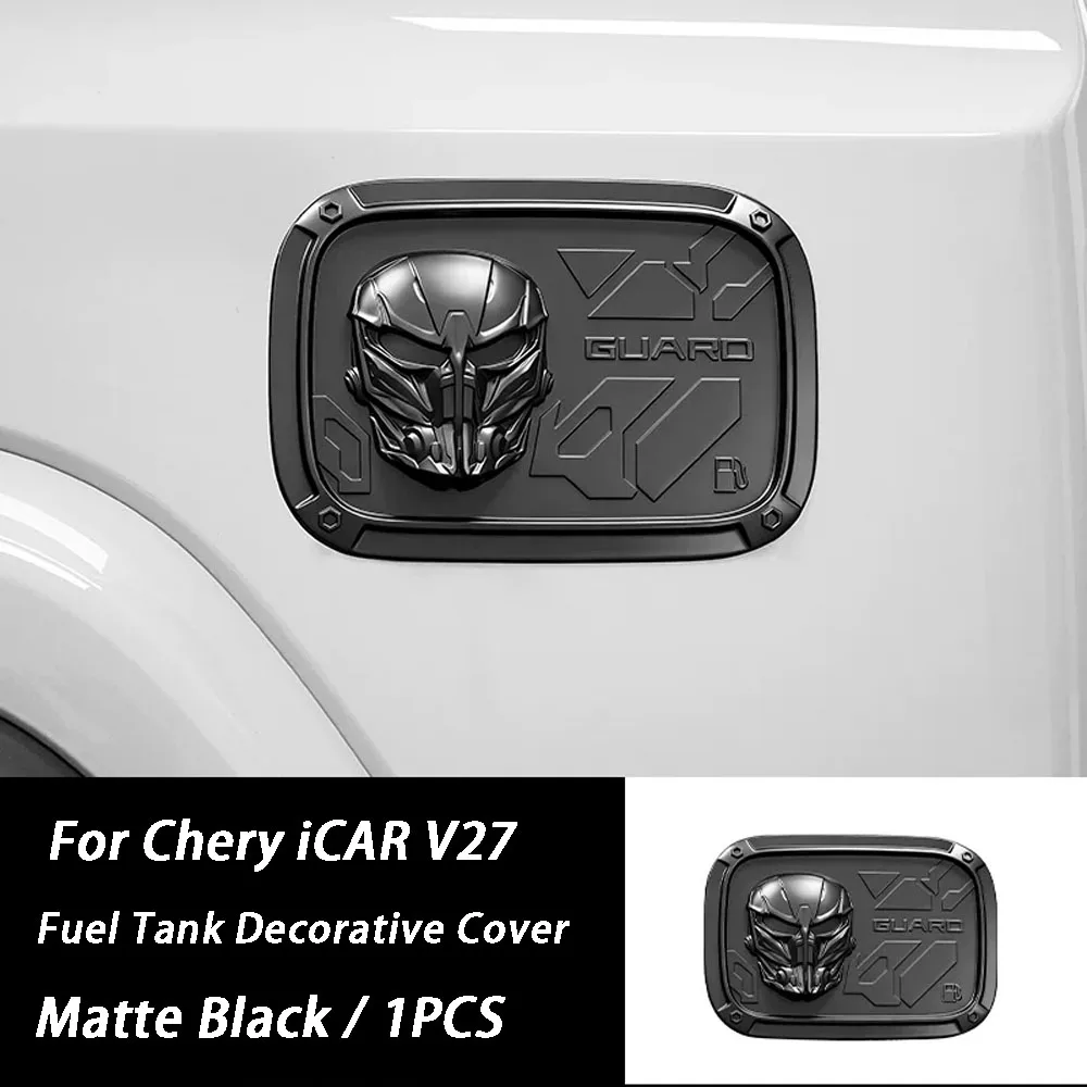 

For Chery iCAR V27 2026+ Car Guardian Mask Fuel Tank Cap and Charging Cap Protective Cover Car Exterior Decoration Supplies