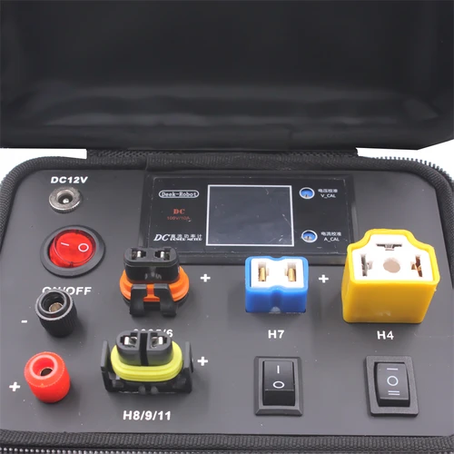 Imagen 2 del producto Bolsa de prueba de 110V, 220V a 12V para bombilla LED de faro de coche T10 C5W H8 H9 H11 H7 H4 9005, estuche de prueba de potencia