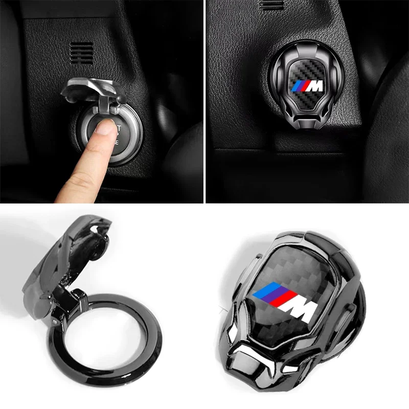 New Car Engine One Click Start Button Cover Car Styling Badge Decal Emblem For BMW Performance M Power 1 2 3 4 5 6 7 8 Series GT