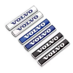 2Pcs Rear Logo Car Side Sticker for Volvo S90 S60 XC60 XC90 V90 V60 XC40 S80 C40 Fender Rim Badge Black Blue Silver