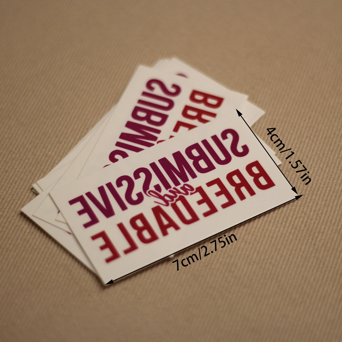 "submissive"  english letter hotwife cuckold temporary tattoos,adult waterproof sticker. - view 4