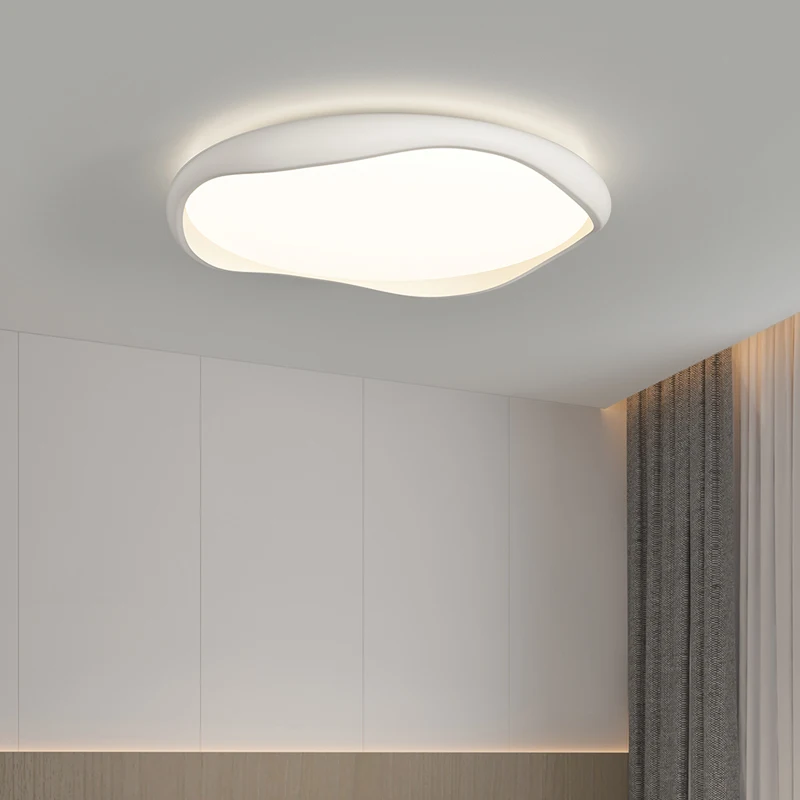 

Full Spectrum Eye Protection Recessed Led Ceiling Light Creative Resin Cream Style Living Room Lights Modern Simple Bedroom Lamp
