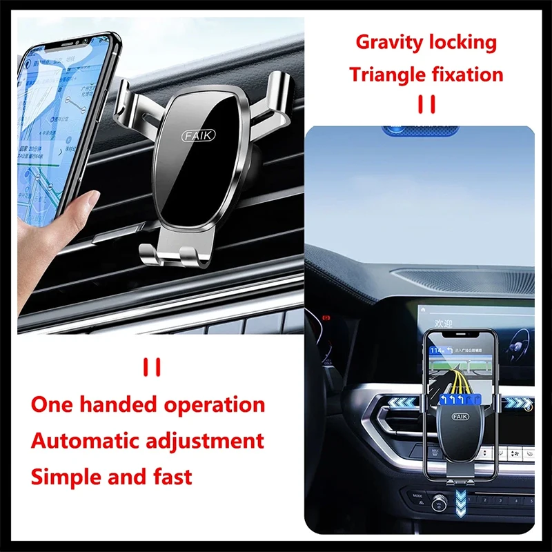 Car Mobile Phone Holder for MG4 EV MG 4 MuLan EH32 2022~2024 360° Rotating Car Mount GPS Bracket Navigation Stand Accessories