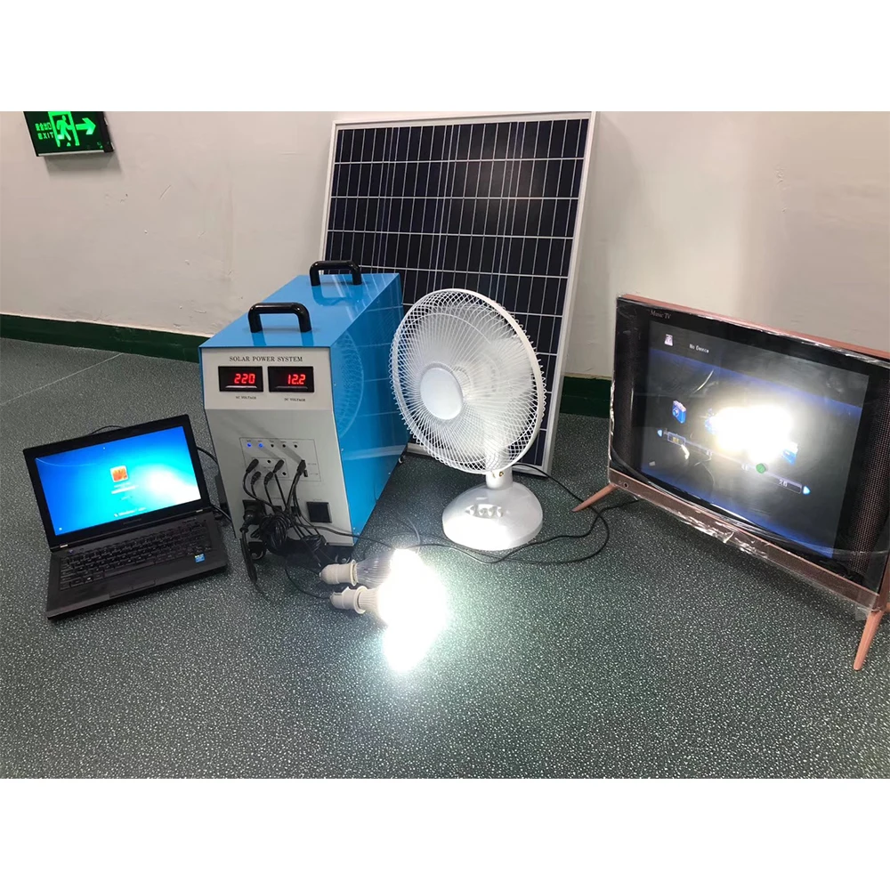 Polysilicon Solar Integrated System With Radio Flashlight Study-Light AC Charging Outdoor Activity Energy Center Lead-Acid Cell