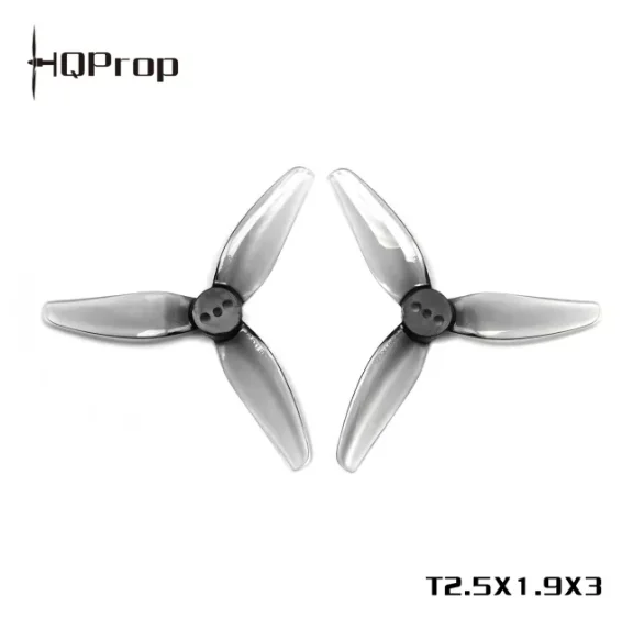 HQProp T2.5X1.9X3 (2 Positive and 2 Negative) 2.5 Inches Racing Machine Propeller