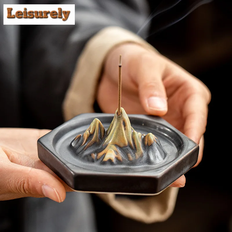 الحبر مصبوغ حامل البخور الجبلية البخور الدخان شلال البخور المشتعلة مبخرة عناصر الشاي اكسسوارات الحلي الحرفية