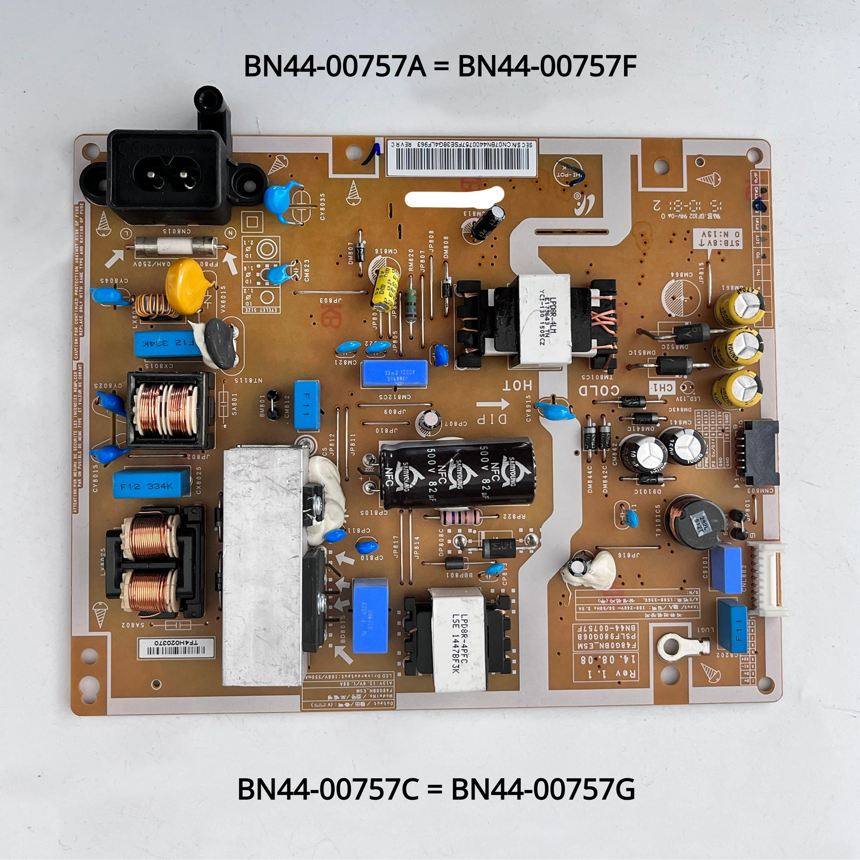 

New Genuine Original BN44-00757A = BN44-00757C =BN44-00757F = BN44-00757G L48G0B_ESM PSLF970G06A Power Board is for TV Parts