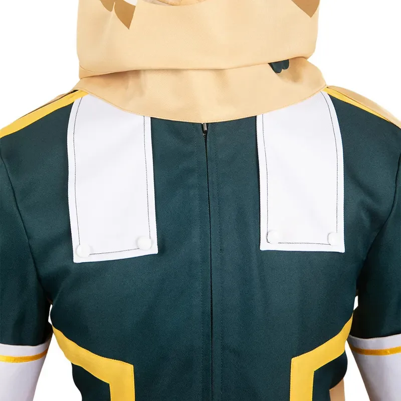 25COSMidoriya Izuku تأثيري فانتازيا الباروكات زي أنيمي الأكاديمية Outifts الرجال لعب الأدوار عباءة ملابس كاملة الذكور حفلة الهالوين S