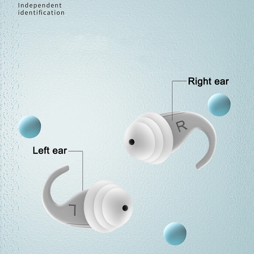 Tapones Para los oídos Para Dormir, Tapones Para los oídos con reducción de Ruido, resistentes al agua, 1 par