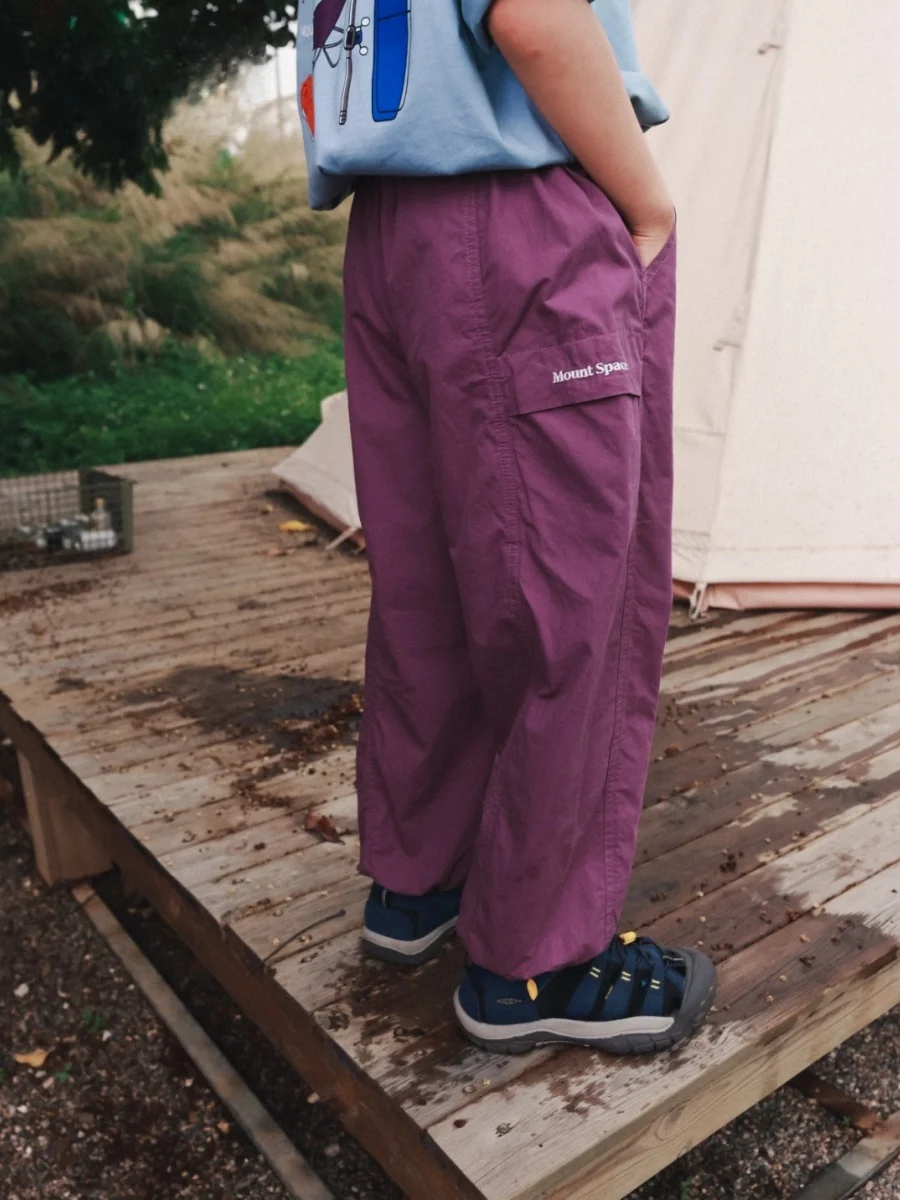Lightweight Breathable Pure Cotton Anti-Mosquito Pants for Boys Outdoor Sports Camping Trousers Elastic Waist Long Trousers