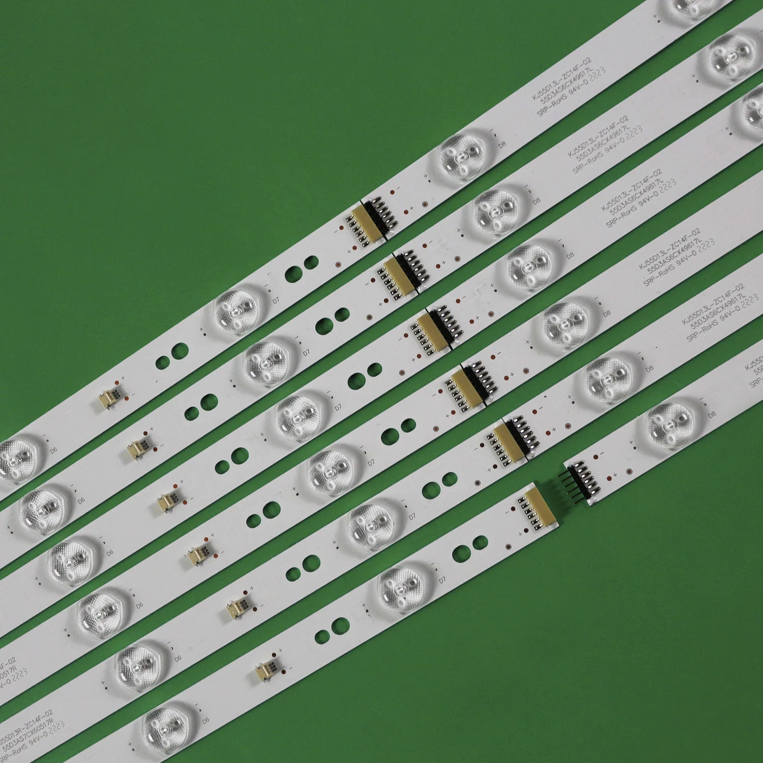 12Pcs/Set LED Strip LE55H E555BV-FMQR LE55H KJ55D13L-ZC14F-02 KJ55D13R-ZC14F-04 ZC21F-05 303KJ550040 303KJ550041 AKTV5514