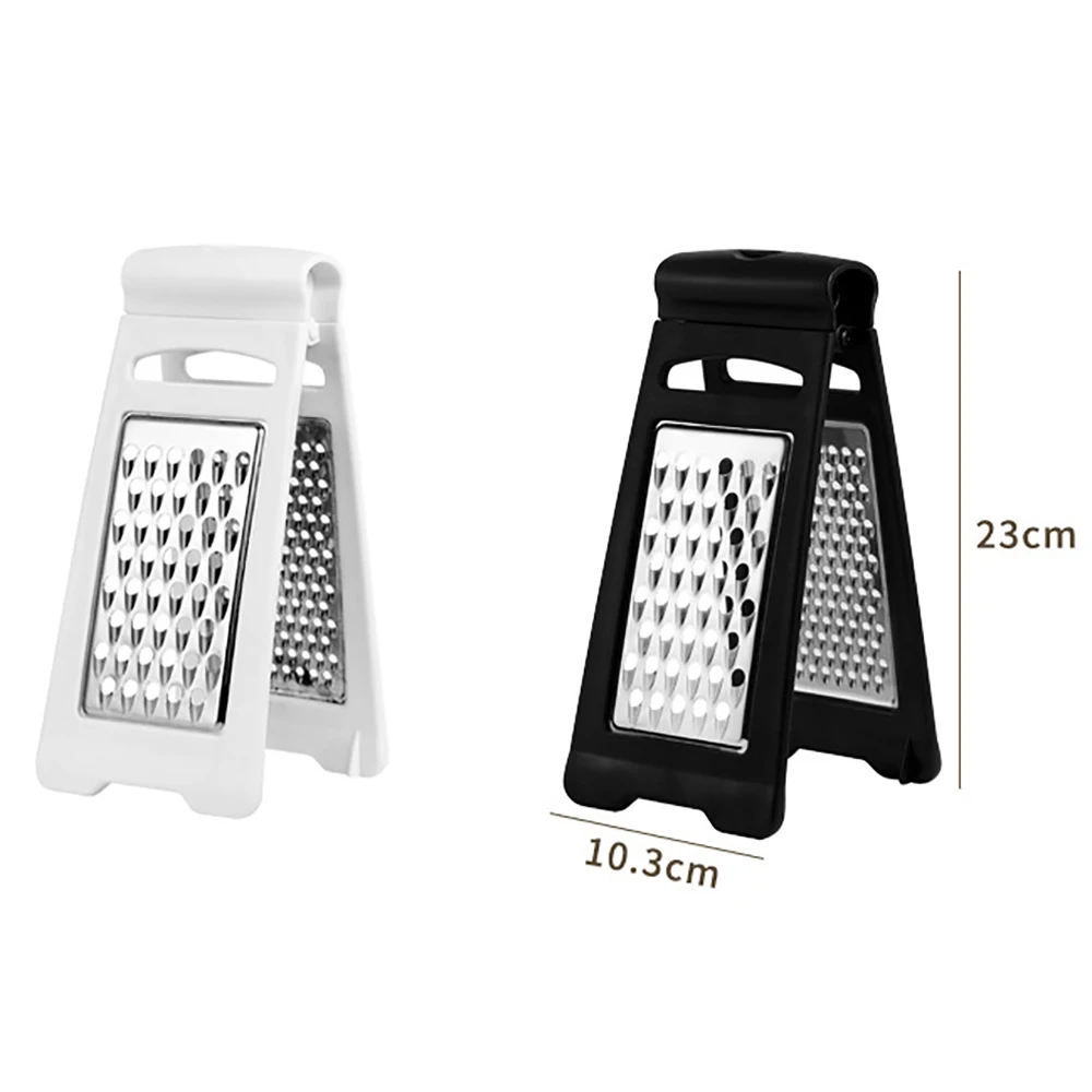 Foldable Stainless Steel Box Cheese Grater Handheld 2 Sided Ginger Shredder Vegetable Fruit Ginger Cutter Kitchen Accessories