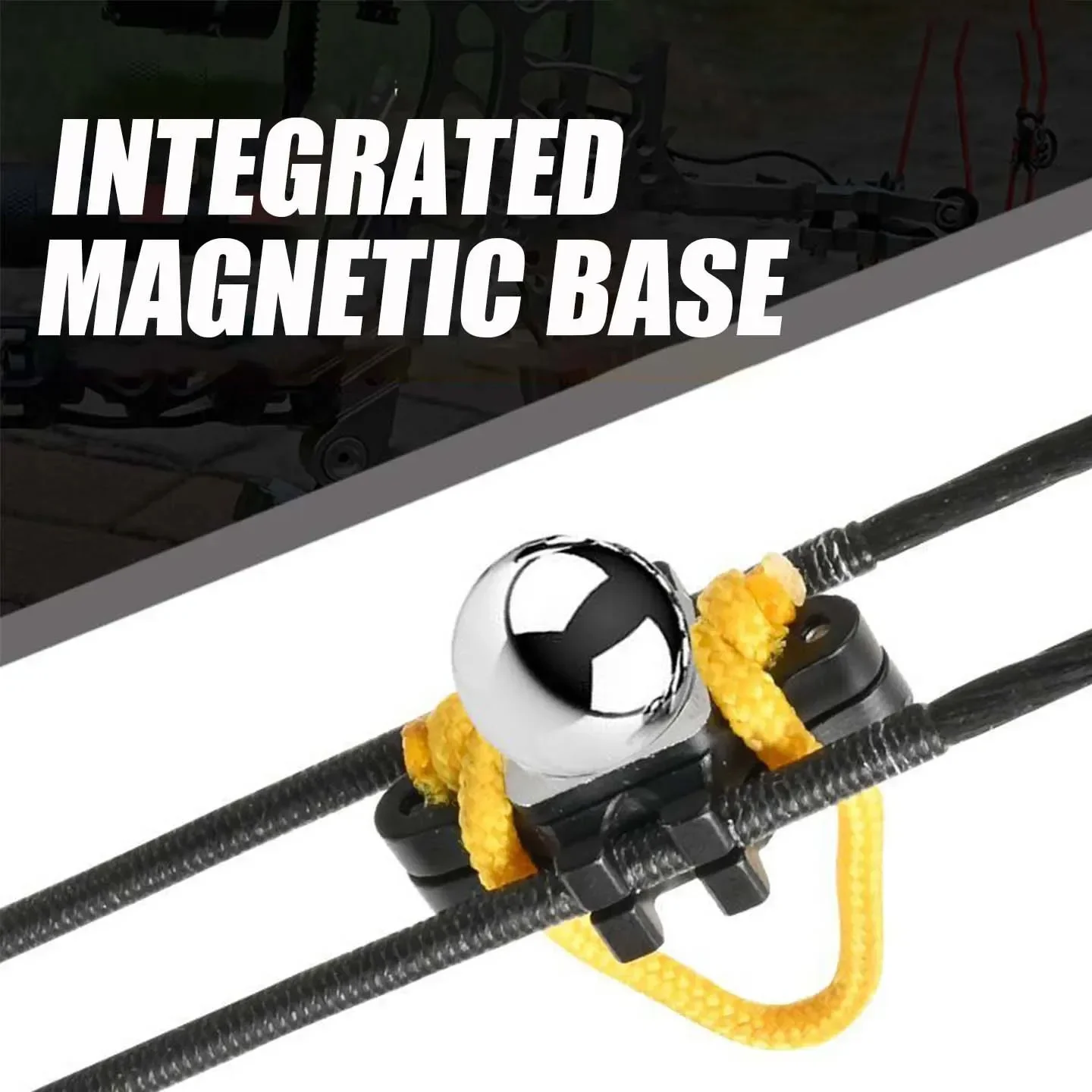 1pc Compound Bow Magnetic Holder Non‑binding Compound Bow Steel Ball Magnetic Integrated Base High Precision Archery Accessory