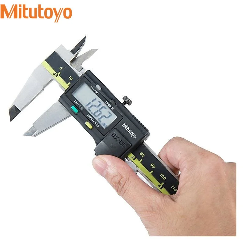 Imagem -03 - Caliper Mitutoyo 6in 8in 12in Pinças Digitais Absolutas Polegada Métrica 0150 mm 200 mm 300 Gama0.001 Paquimetro