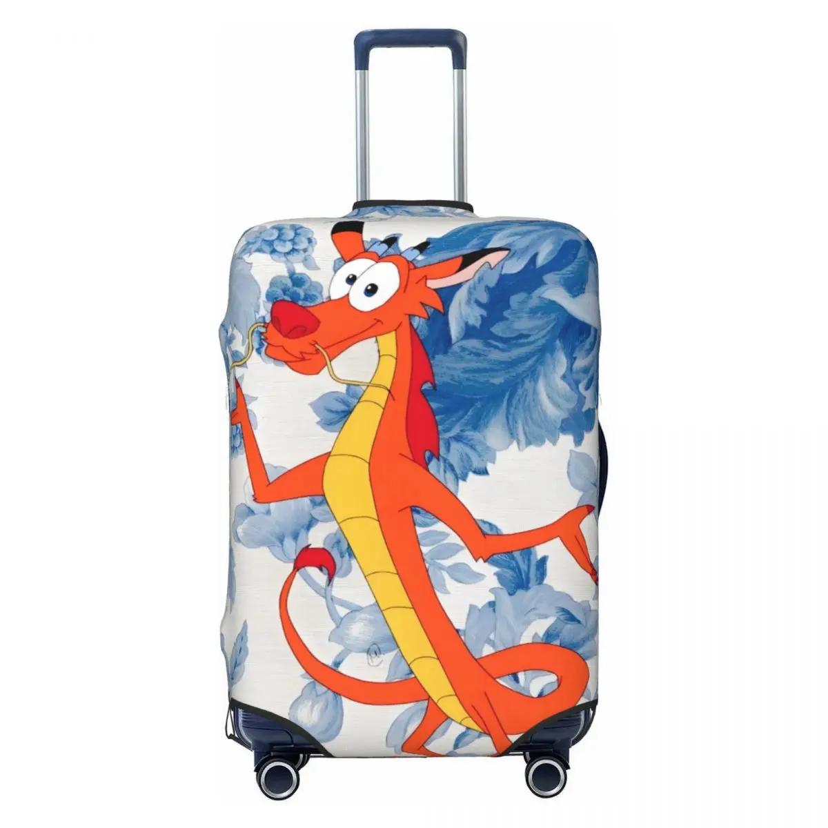 

Эластичный защитный чехол для чемодана с изображением Мулан и Мушу, подходит для чемоданов 18-32 дюймов