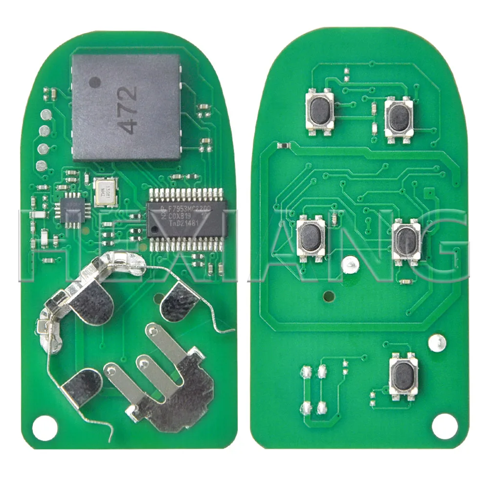 HE NXP الأصلي 4A PCF7953M رقاقة GQ4-54T 433MHz مفتاح السيارة عن بعد 68141580 AB/AC/AG لسيارة جيب شيروكي دودج 1500 2500 3500 2014-2019