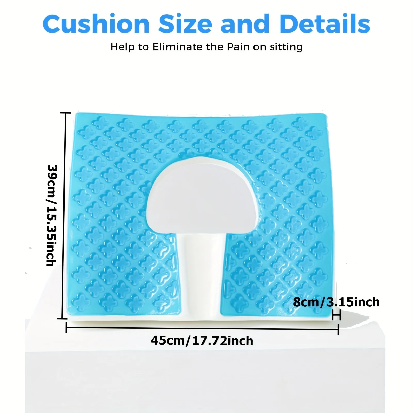 

Anti Bedsore Gel Seat Cushion T-Shaped Triangular Slope Gel Cushions for Elderly Seat Cushion Breathable Chair Pad Car