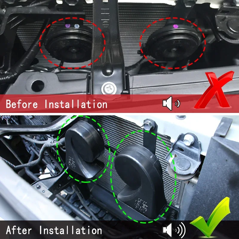 For 2008-2021 2020 Toyota Land Cruiser 200 Snail Horn Tweeter LC200 Fj200 Exterior Upgraded Modification Accessories body kit