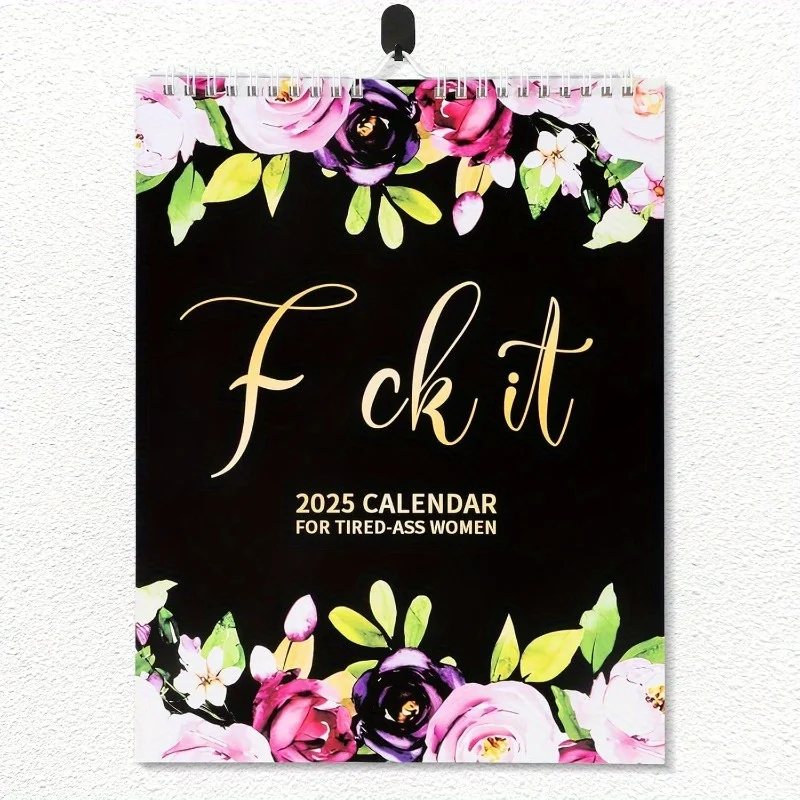 2025 Humor Slogan Desk Wall Calendar Fun Illustrations Planner for Calenda Home Gift Festival Decoration Unique New Year Gifts