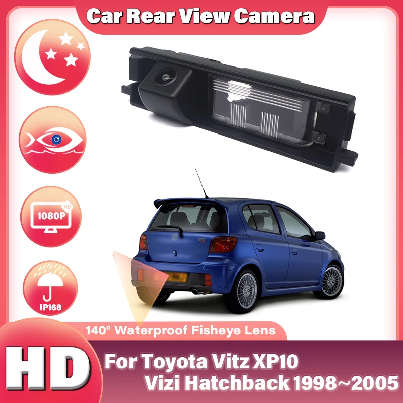 Rear View Camera CCD HD Night Vision Parking Reverse Backup Camera For Toyota Vitz XP10 Vizi Hatchback 1998~2003 2004 2005