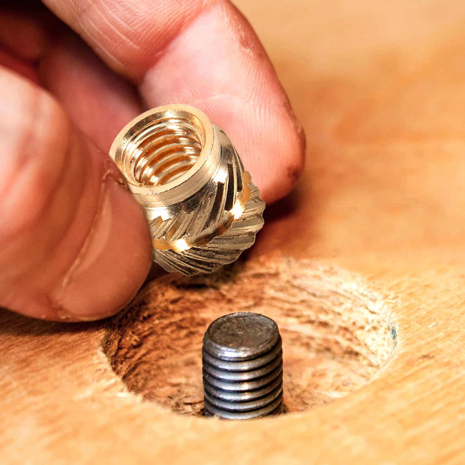 

50Pcs 3D Printing Heat Embedment Nuts M4 Threaded Inserts Practical Long Lasting High Strength Threaded Insert