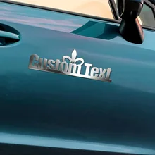 Classic Font Chic Crown Metal Car Styling Body Side Stickers Customization Logo Badge Emblem Motorbike Waterproof Accessories