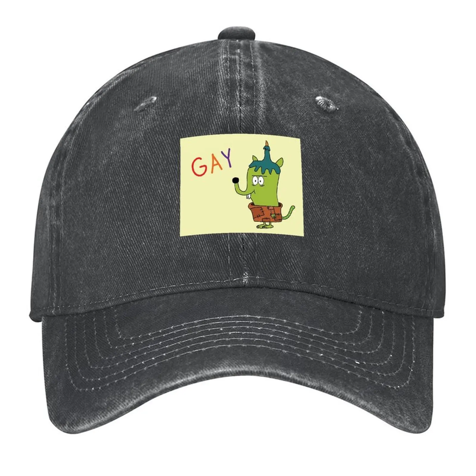 

Gorgonzola GAY (Chowder) Baseball Cap tea Hat men's big size hat New In Hat black Caps For Women Men's