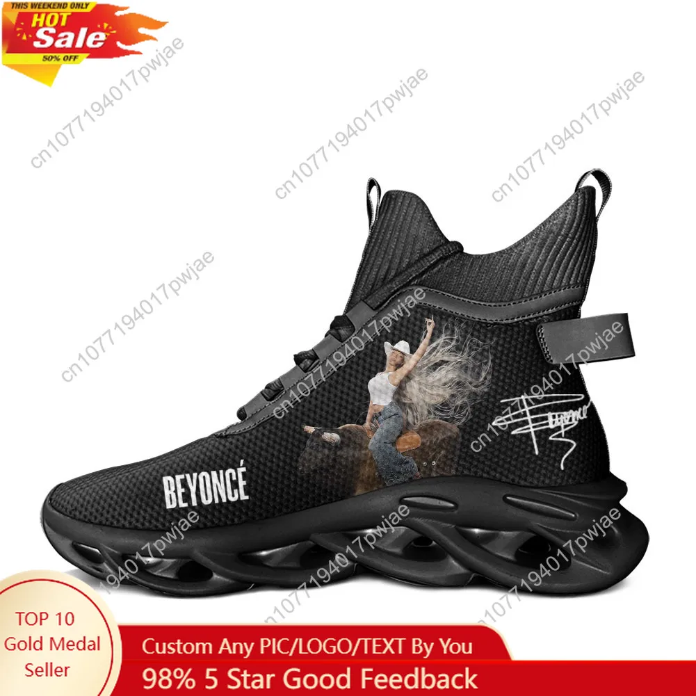 

Beyonce Rock Cowboy Carter High Top Flats Sneakers Mens Womens Sports Custom Shoes casual running shoes