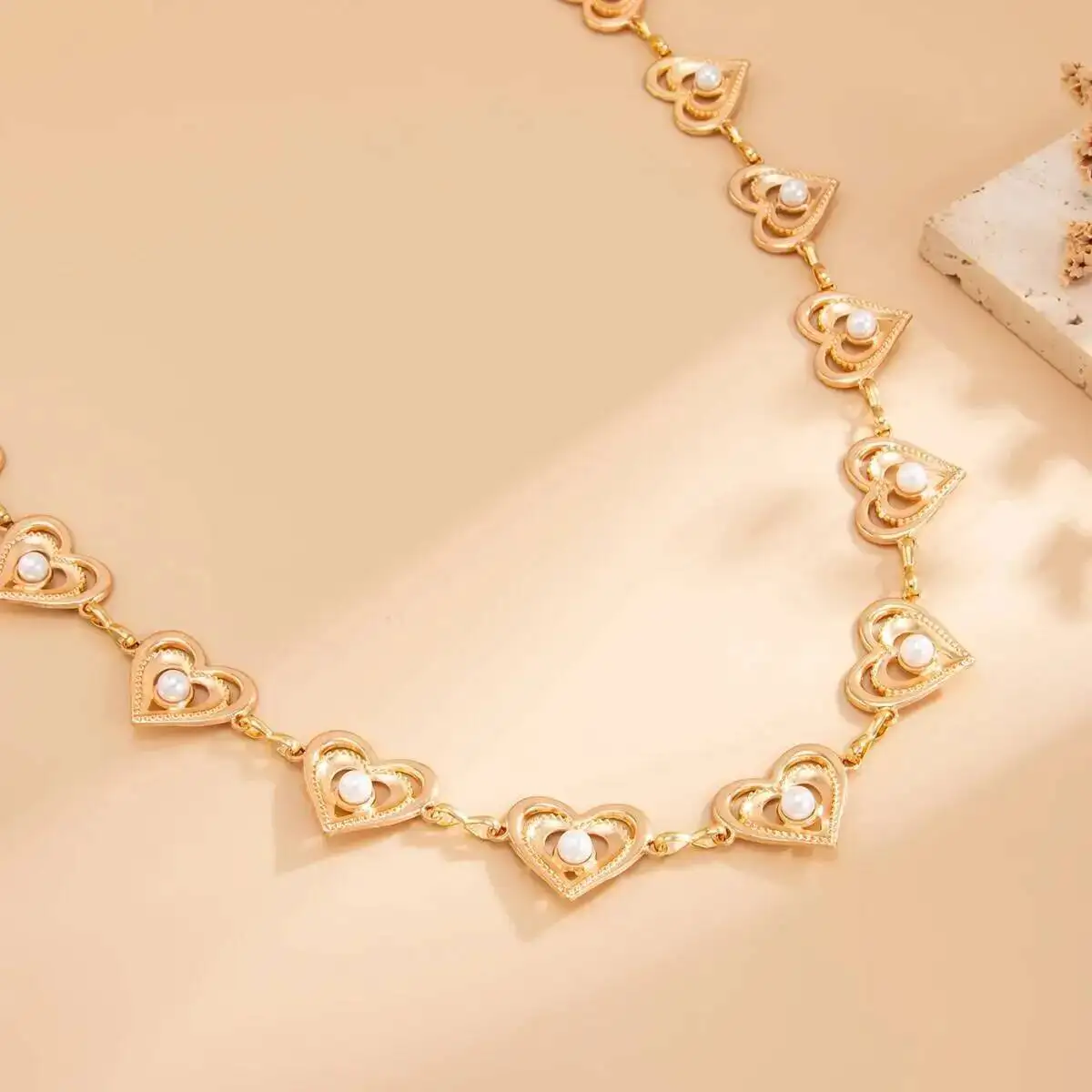 PuRui Summer Beach Abito bikini sexy scava fuori cuore d'amore catena di vita della pancia per le donne Trend Boho catene per il corpo regolabili gioielli