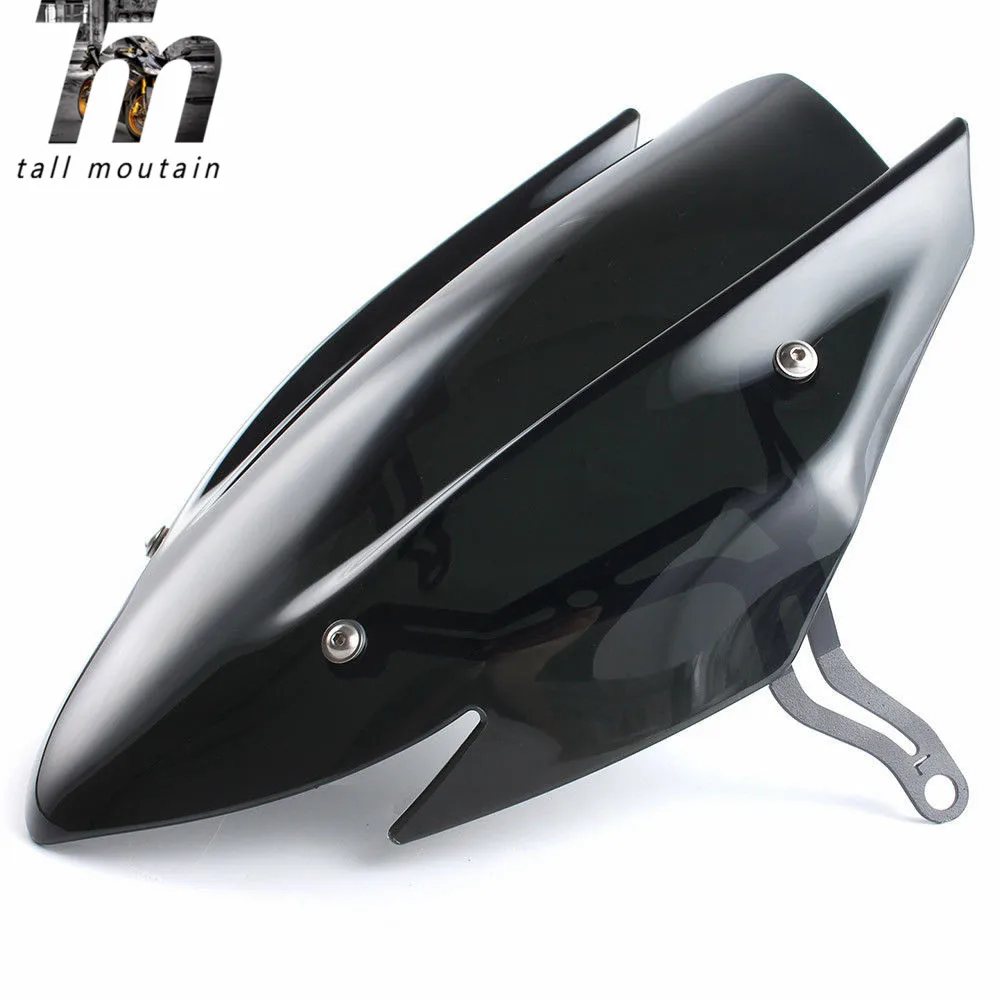 

Windscreen Windshield Shield Screen with Bracket For Suzuki GSX-S750 GSXS750 GSX-S GSXS 750 2017 2018 2019 Black Smoke Moto Part