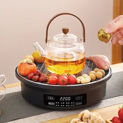 2200W Electric Ceramic Stove Making Tea Around Stove 10 Gear Electric Hot Plate Multi-function Tea Maker Set Home Water Boiler