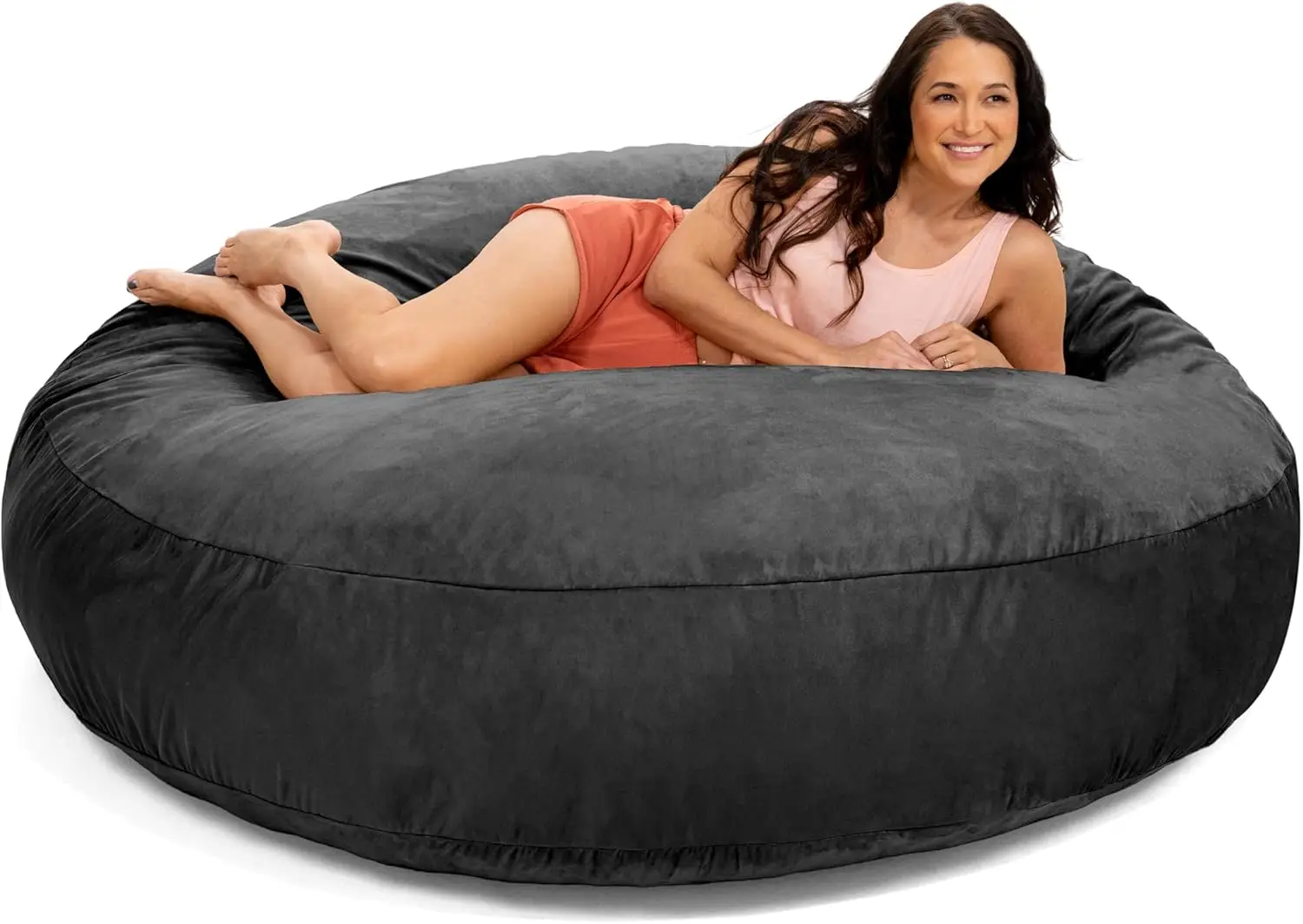 Foot Cocoon Large Bean Bag Chairs for Adults, Black