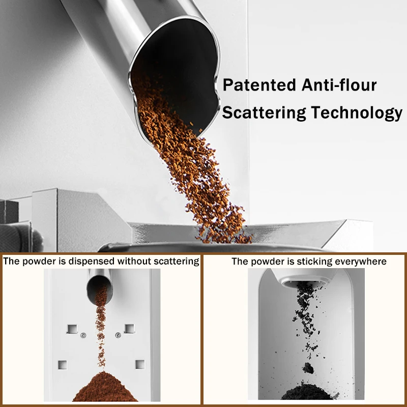 Coffee Grinder Metal Body for 51/58MM Portafilter with 30 Precise Grind Settings Espresso Drip Percolator French Press