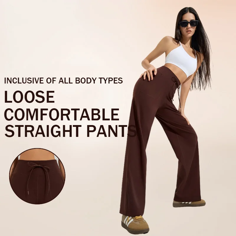 Women's Exclusive Yoga Pants Ultimate Comfort Ultra Long High Waisted Elastic Band Quick Drying Breathable Pants