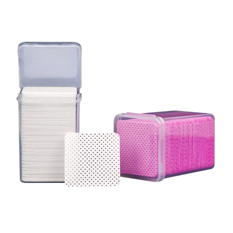200Pcs Remover Nail Polish Wipes Lint Paper White Color Cotton Nail Art Removal Wipes For Nail Clean Tool